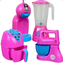 Comprar Kit Cozinha Infantil De Brinquedo Eletrodomesticos 5 Peças