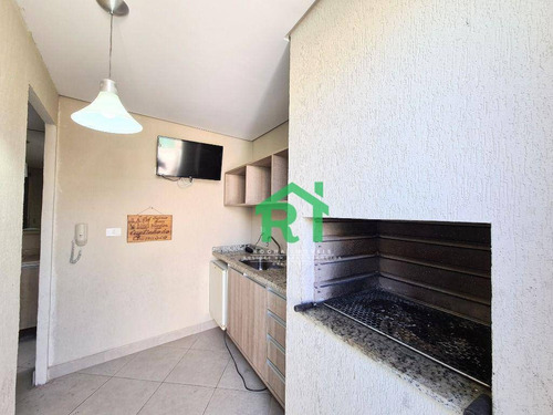 Imagem 4 de 20 de Cobertura Duplex, Beira Mar, Reformada, 2 Dormitórios Sendo 1 Suíte, 2 Vagas De Garagem, Área De Lazer, Pitangueiras, Guarujá/sp - Co0129
