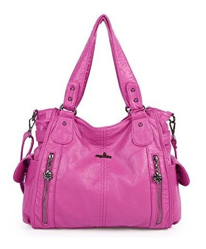 Angelkiss 1193 Bolsas Y Bolsos Grandes Con Dos Bolsillos Ros