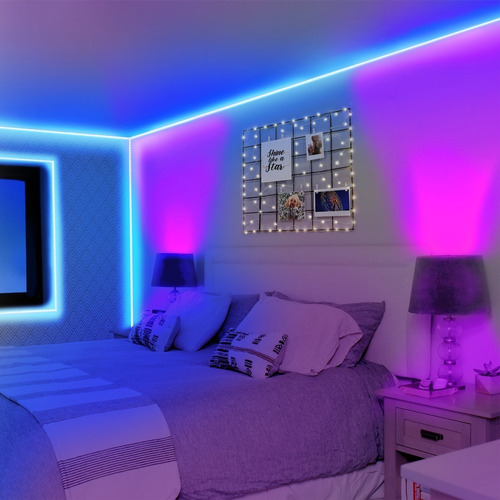 Imagen 4 de 6 de Cinta Luces Led Usb Tira Rgb Luz Para Tv O Pc Con Pega 2 Mts