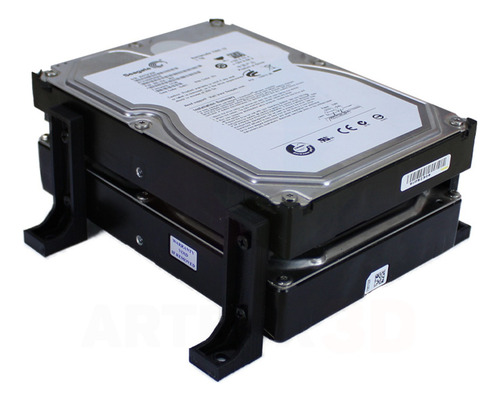Suporte Rack Externo E Vertical Para Até 2 Hd 3.5 Organizado