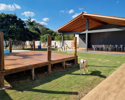 Imagem 7 de 24 de Chácara Com 1.000m², 2 Dormitórios, Wc. Social, Sala, Cozinha Gourmet, Piscina, Poço, Água Encanada, Portão Eletronico. Excelente Localização. - Ch00304 - 69879571