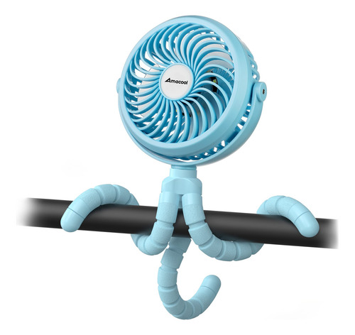 Ventilador Para Cochecito Amacool, Flexible, Trípode, Enganc