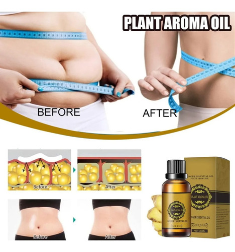 Aceite De Jengibre Para Drenar El Abdomen