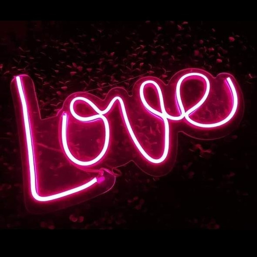 Love / Amor Led Letreros De Neón / Figura Neonflex
