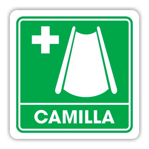 Señalamiento Camilla 20x20 