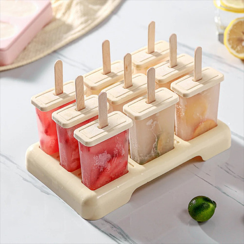 Molde For Paletas De Helado Con Palitos, 2 Piezas