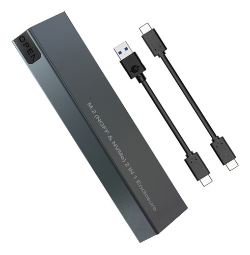 Adaptador Dual De Ssd M2 Nvme Ssd M.2 A Usb 3.1 Gen 2