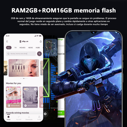 Android Celulares Spark 20 Pro+ 6.28 Pulgadas Barato Ram2gb Y Rom16gb