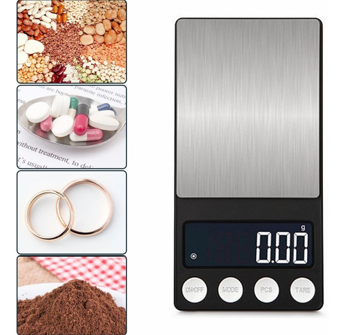 Imagen 2 de 10 de Pesa Digital Gramera Joyeria Y Cocina Mt Desde 0.1g A 500g