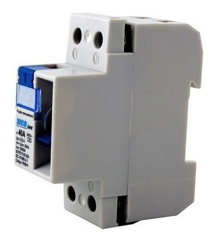 Imagen 3 de 10 de Disyuntor Diferencial Sica Bipolar 2x40a Monofasico R