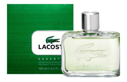 Imagen 1 de 5 de Lacoste Essential 125ml Edt          Silk Perfumes Original