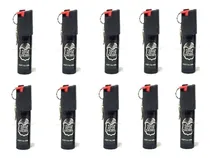 Comprar Kit 10 Gas Pimienta Importado Police 0.50 Oz Con Llavero°
