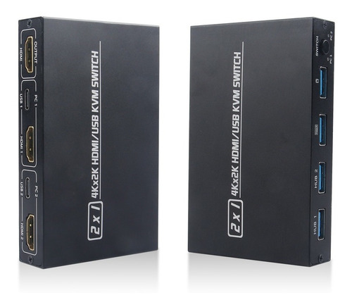 Conmutador Splitter Aimos 2 Puertos Hdmi Usb Kvm 4k