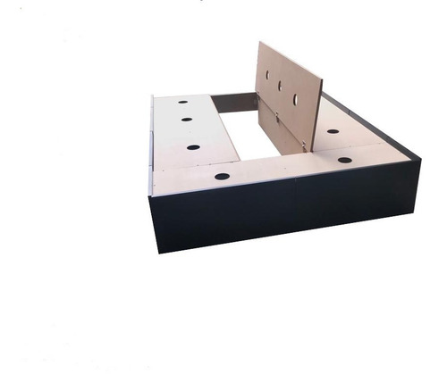 Imagen 5 de 10 de Box Cama Base Sonmier 6 Cajones Revest + Baulera 1.90mx1.40m