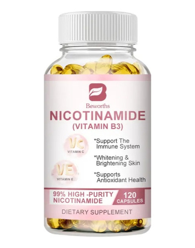 Nicotinamida Vitamina B3, C, E 700 Mg. 120 Cápsulas