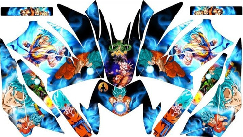Stickers Para Ws150 Sport Azul Dragonball Azul
