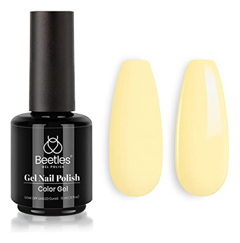 Esmalte Para Uñas En Gel De Secado Uv Amarillo Lemon Chiffo