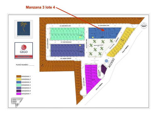 Lote Residencial En Fracc. Oasis Frente A Casa Club