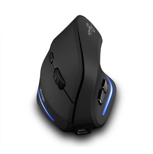 Mouse Vertical Inalámbrico F-35, Ergonómico, Recargable
