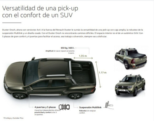 Renault Duster Oroch 1.6 Dynamique 0km Tomo Usado