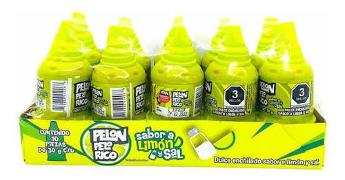 Pelón Pelo Rico Sal Y Limón De 30g Con 10 Piezas