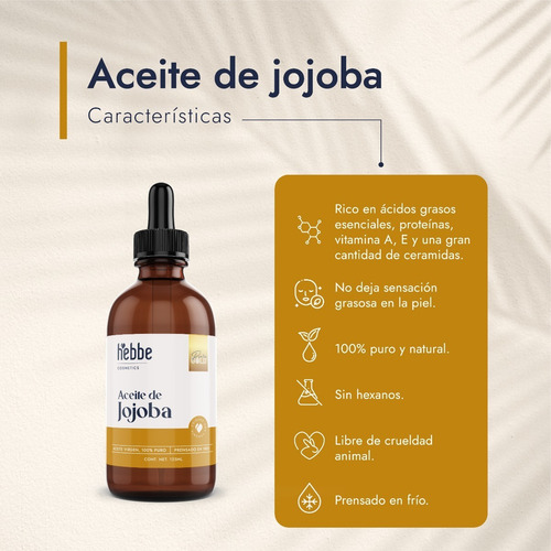 Imagen 3 de 9 de Aceite De Jojoba Puro 125 Ml
