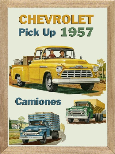  Chevrolet 1957 , Cuadro, Poster, Publicidad   K266