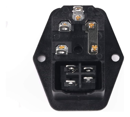 2iec 320 C14 Conector Macho Tipo De Tornillo Panel Zóc...