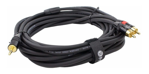 Cable De Audio De Spica Macho 3,5 Mm A 2 Rca Macho 1,8 Mt