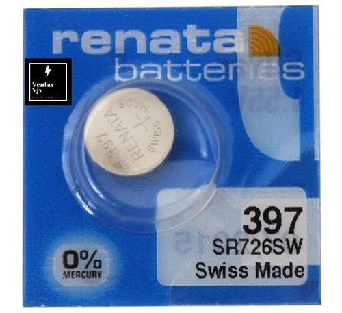 Batería Renata 397, Sr726sw Relojes Made In Suiza C/u