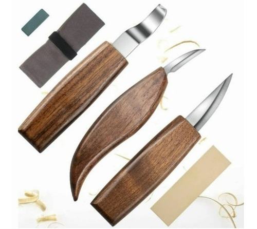5 Piezas De Cuchillo Para Tallar Cincel De Madera Para Carpe