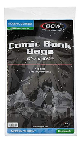 Bolsas De Comic Re-sellables Actuales (100 Count)
