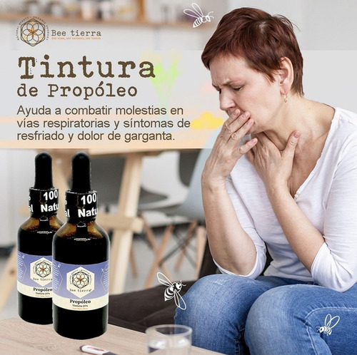 Extracto De Tintura De Propóleo Bee Tierra Gotero De 50ml