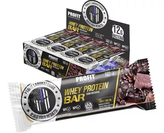 Whey Protein Bar Caixa C/ 12un (480g) Profit Labs