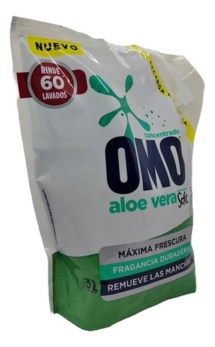 Omo Detergente Liquido Concentrado Aloe Vera 3l