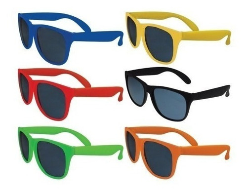 Imagen 6 de 7 de Lentes De Sol Verdes Económicos Cotillón Fiesta Diversión