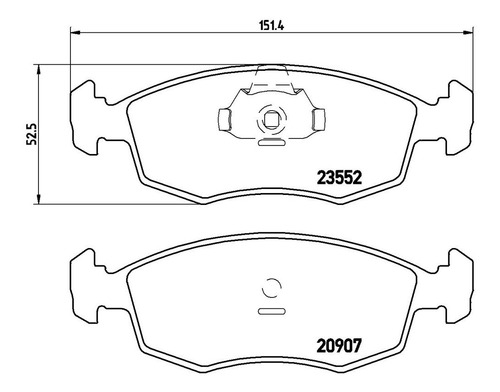 Kit Delanteras Balatas Bajos Metales Brembo Strada 07/11