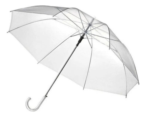 Paraguas De Pvc Transparente 8 Varillas 