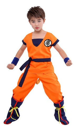 Set De Dragon Ball Son Goku Disfraz Traje Cosplay Para Niños .
