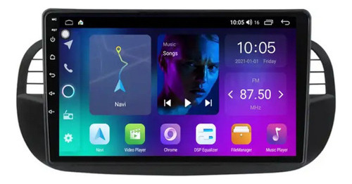 Radio Android Carplay 4+64 Fiat 500 2010-2015