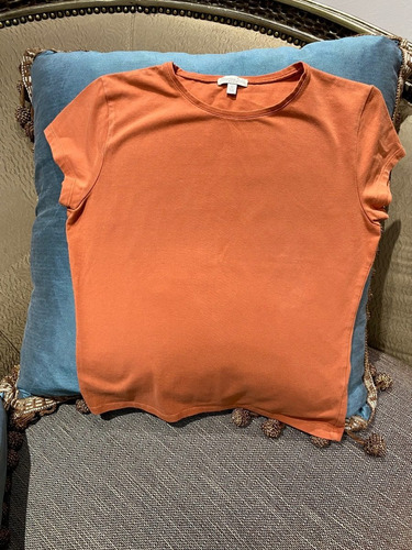 Playeras Massimo Dutti Naranja Y Azul Cielo  Smoll