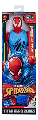 Hasbromarvel Figura De Acción Scarlet Spiderman Titan Hero
