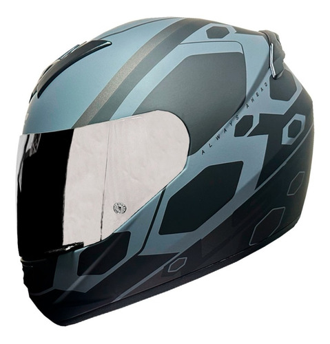 Casco Integral Ls2 Moto Ff 352 Negro/gris Matte Mica Iridium