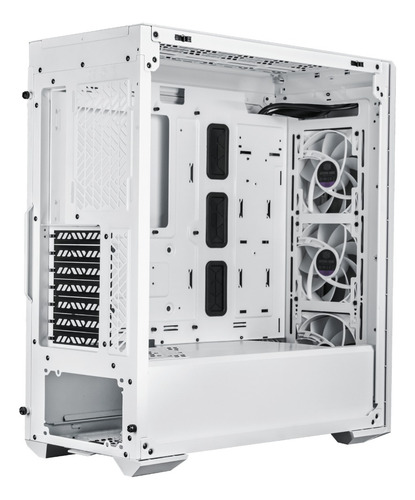 Gabinete Cooler Master Masterbox 520 Argb Cristal Templado Color Blanco