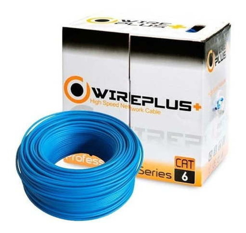 Bobina Utp Wireplus Cat6 Indoor 100mts