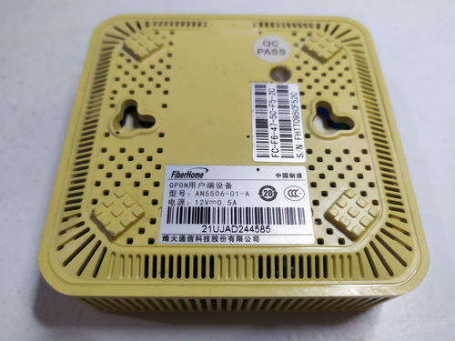 Imagem 2 de 5 de Modem Fibra Onu Gpon Fiberhome Mini An5506-01 C/ Fonte