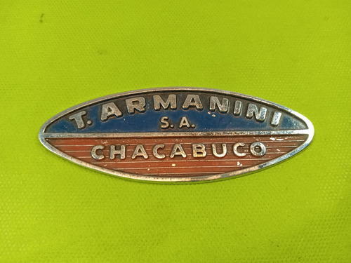 Insignia De Agencia T. Armanini S.a. Chacabuco Usada 