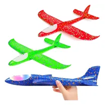 Comprar 2 Avião Planador Pu002F Brincar No Parque Voa Alto 50cm Com Luz