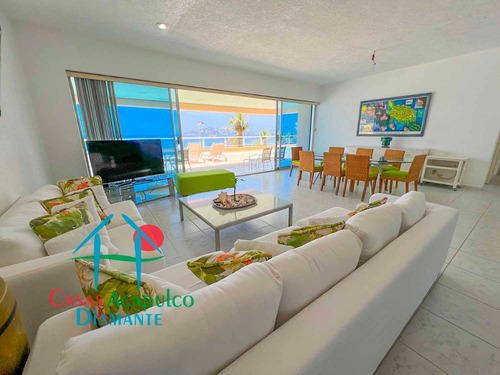 Cad Torre Palladio 101. Terraza Con Vista Frontal A La Bahía De Acapulco